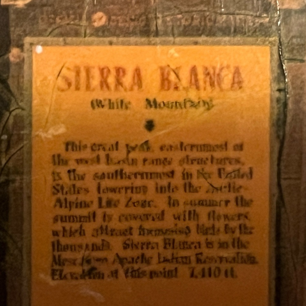Sierra Blanca New Mexico Vintage napkin holder